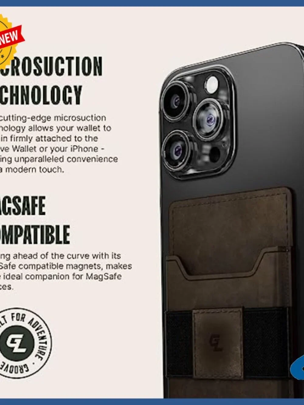 Slim RFID Blocking Aluminum Wallet with Leather Attachment Magnetic Card Holder